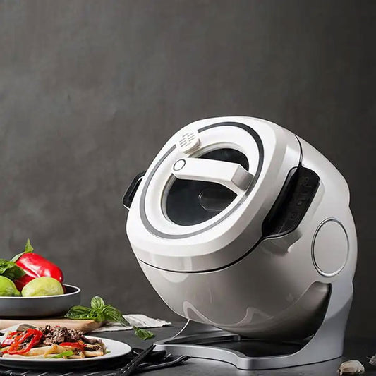 【Limited-Time Offer】 2000W Intelligent Automatic Cooking Machine, 360 Degree 6L Food Processor for Stir-Fry, Stew, Cooking Intelligent Cooking Robot