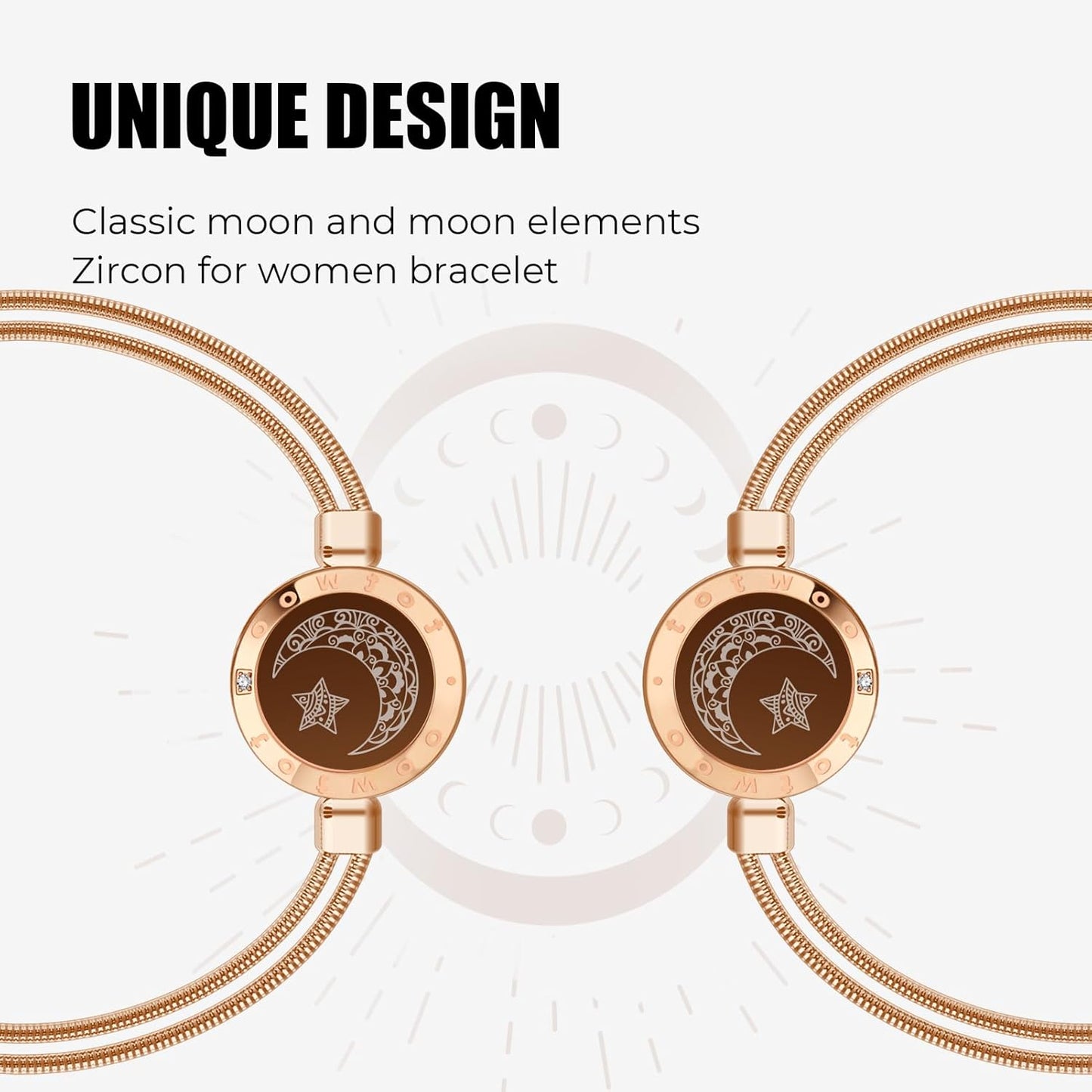 Long Distance Touch Bracelets for Couples, Vibration & Light up for Love Couples Bracelets | Long Distance Relationship Gifts for Girlfriend Bluetooth Pairing Jewelry